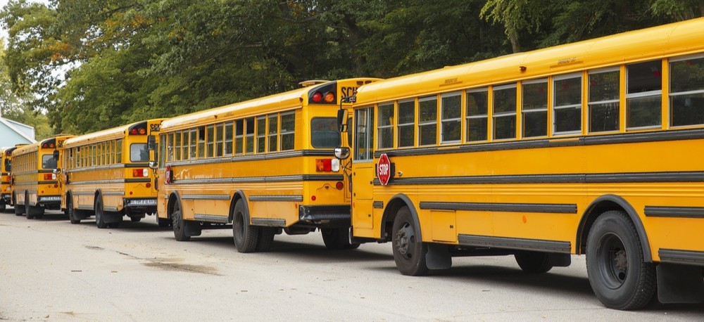 A line of buses.